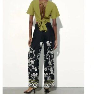 Zara high waisted wide leg